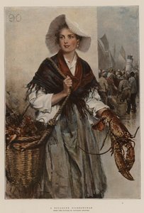 A Boulogne Fisherwoman by Davidson Knowles